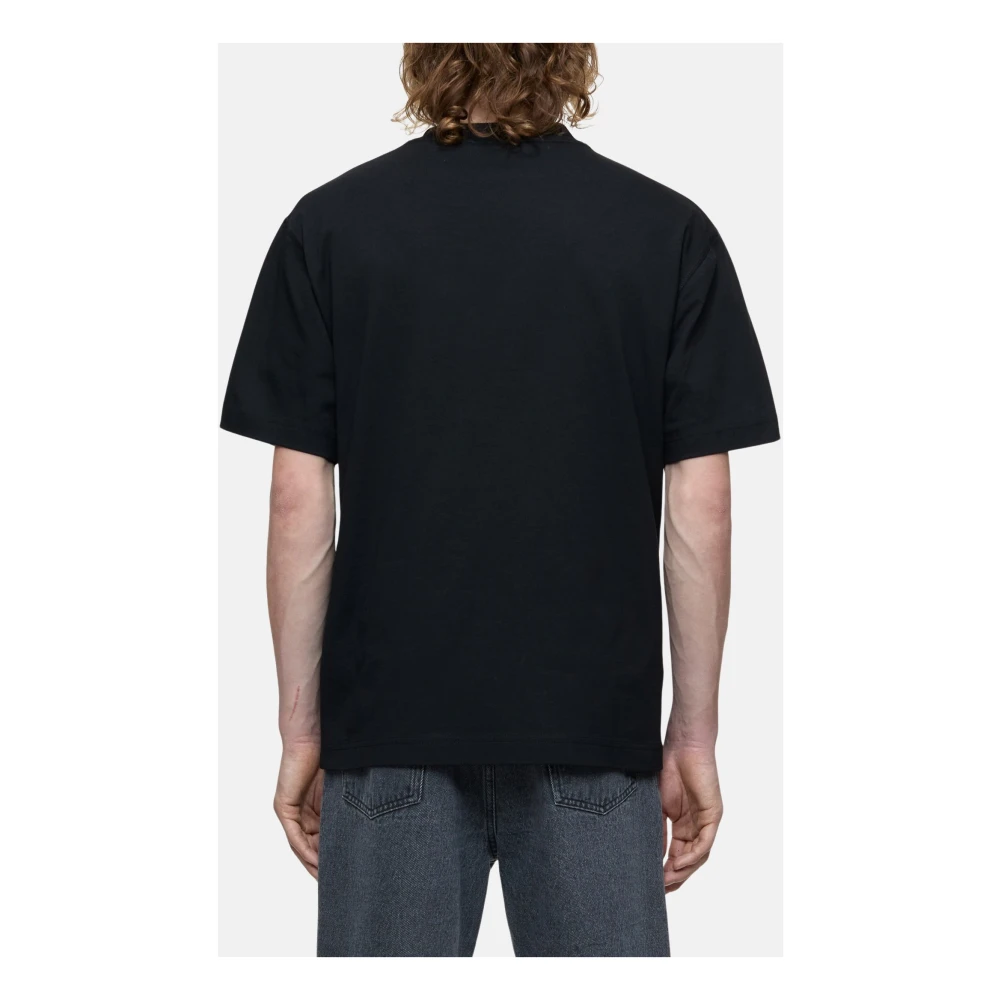 closed Korte Mouw Regular Fit T-shirt met Voorkant Print Black Heren