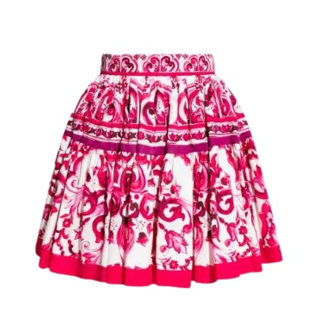 Dolce & Gabbana Stijlvolle korte rok voor vrouwen Pink Dames