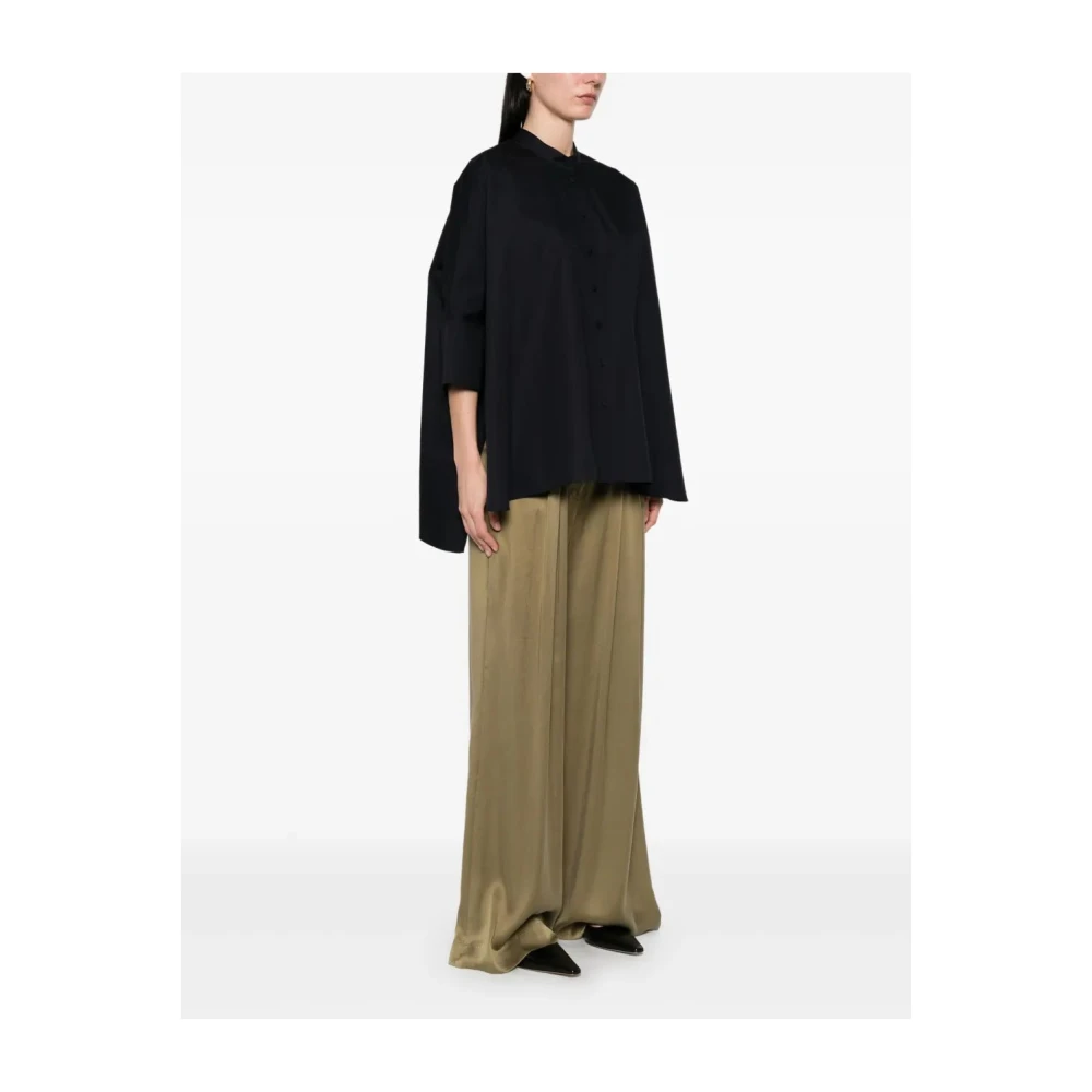 joseph Poplin Gots Blouse in Congo-stijl Blue Dames