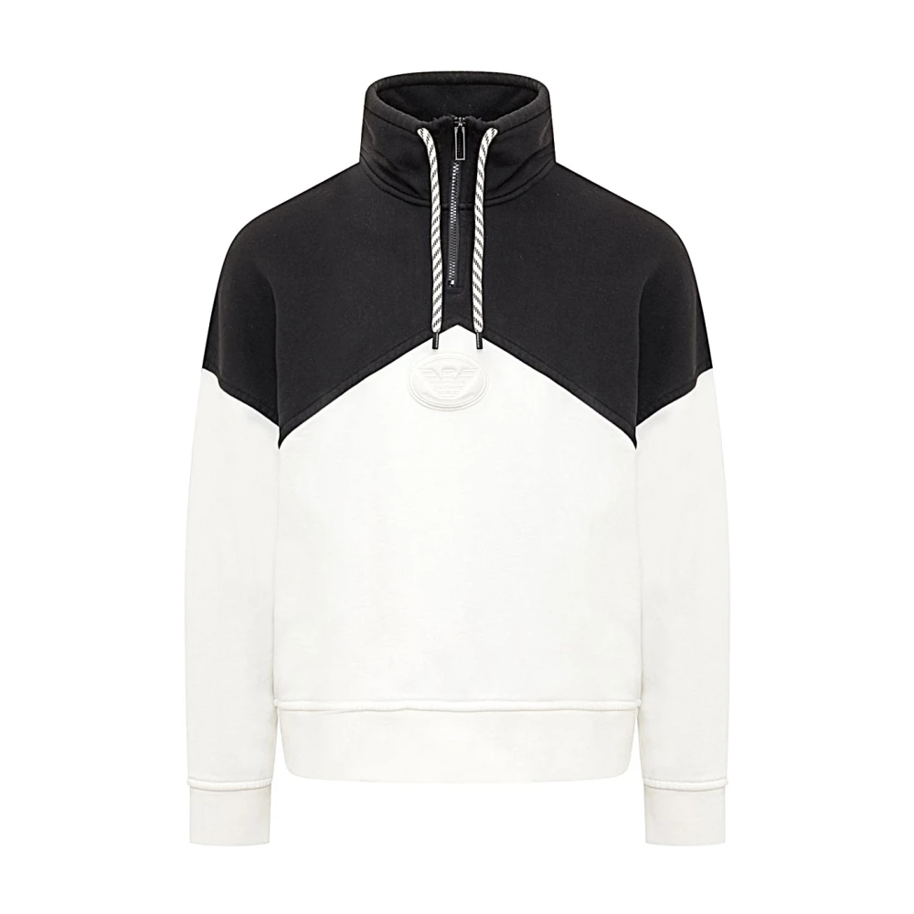 Emporio Armani Stijlvolle Sweatshirt voor Mannen Black Heren