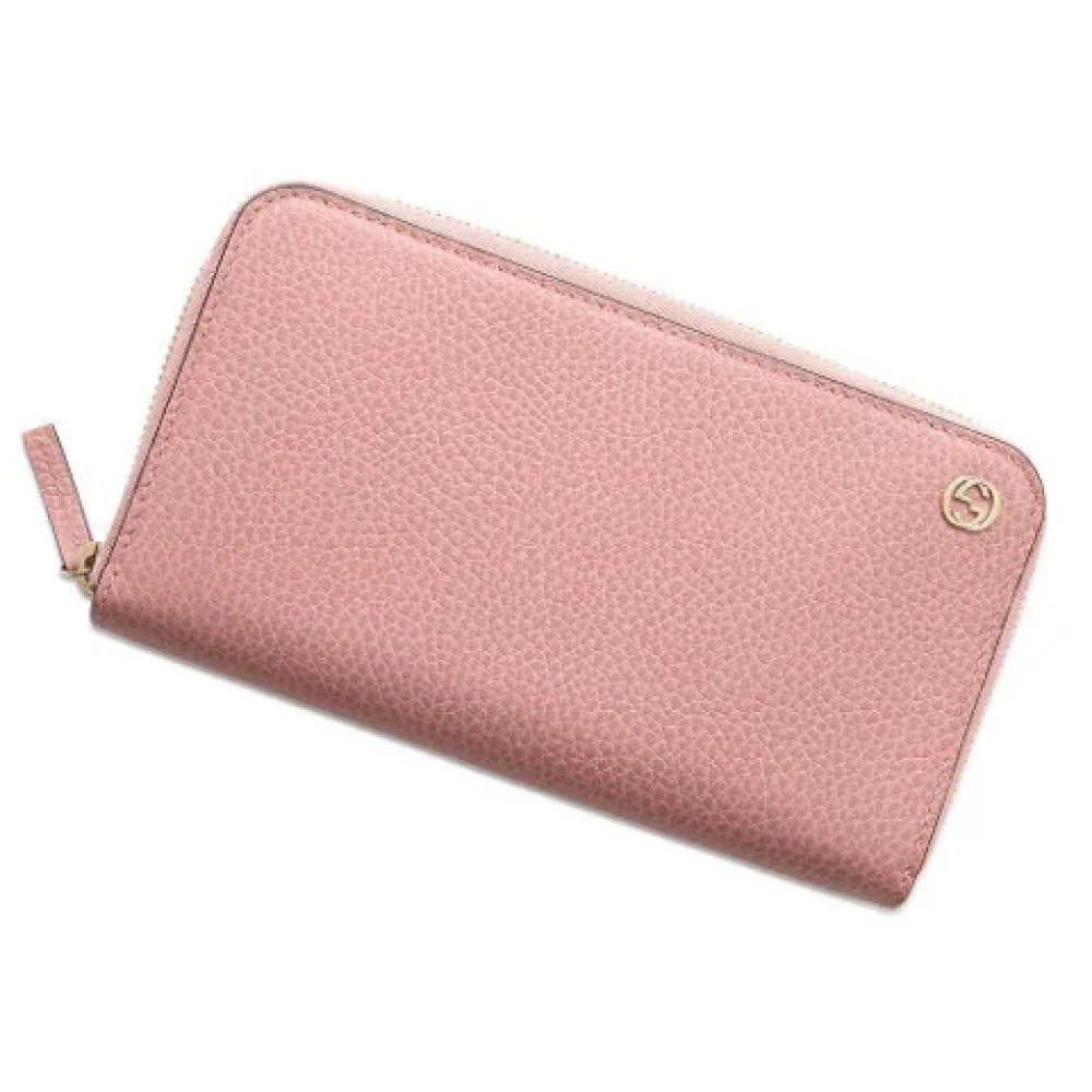 Gucci Vintage Pre-owned Leather wallets Pink Dames