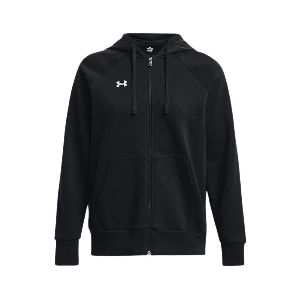 Under Armour Women's Black Zip-Throughs, S, Jumpers With Hood And Zipper