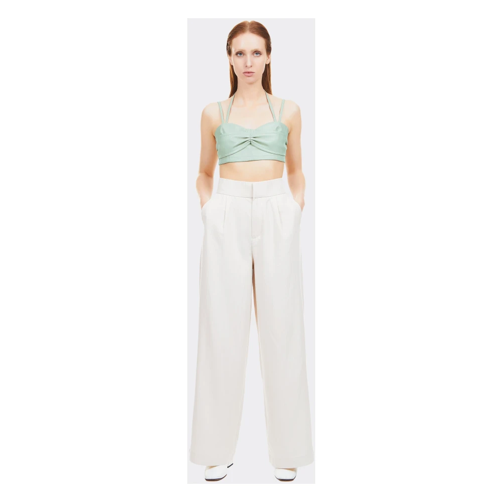 THEMOIRè Sleeveless Tops Blue Dames