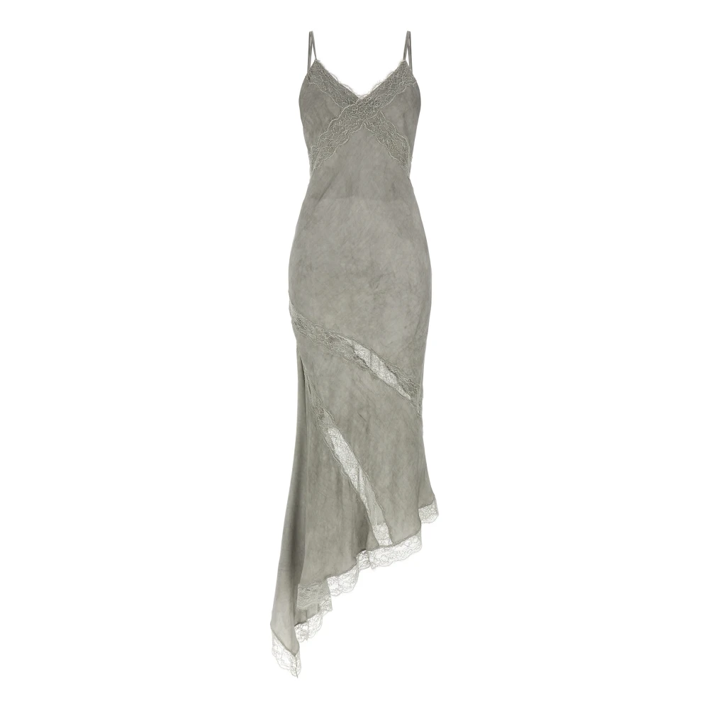 Andamane Women's Gray Long Rosetta Dress