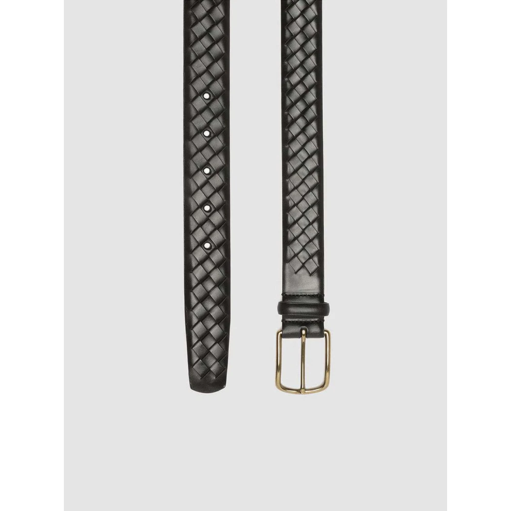 Officine Creative Stijlvolle leren riem voor mannen Black Heren