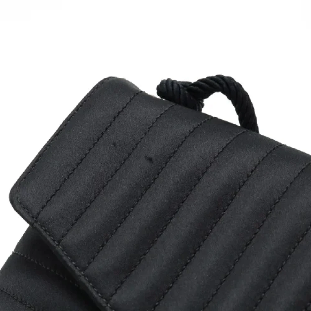 Chanel Vintage Pre-owned Canvas crossbody-bags Black Dames