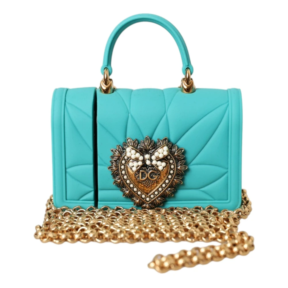 Dolce & Gabbana Turquoise Siliconen Hart Airpods Hoesje Multicolor Dames