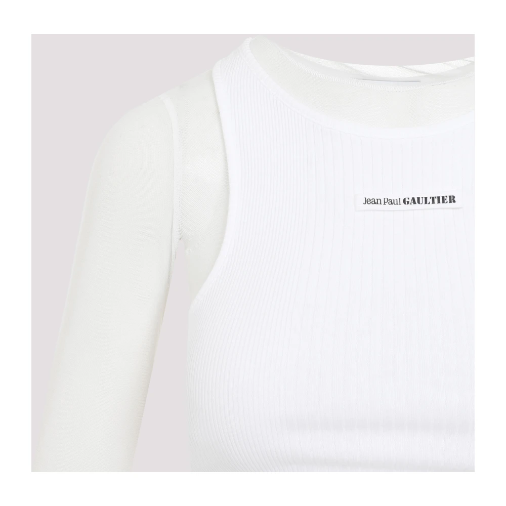 Jean Paul Gaultier Witte Top Chic Stijl White Dames