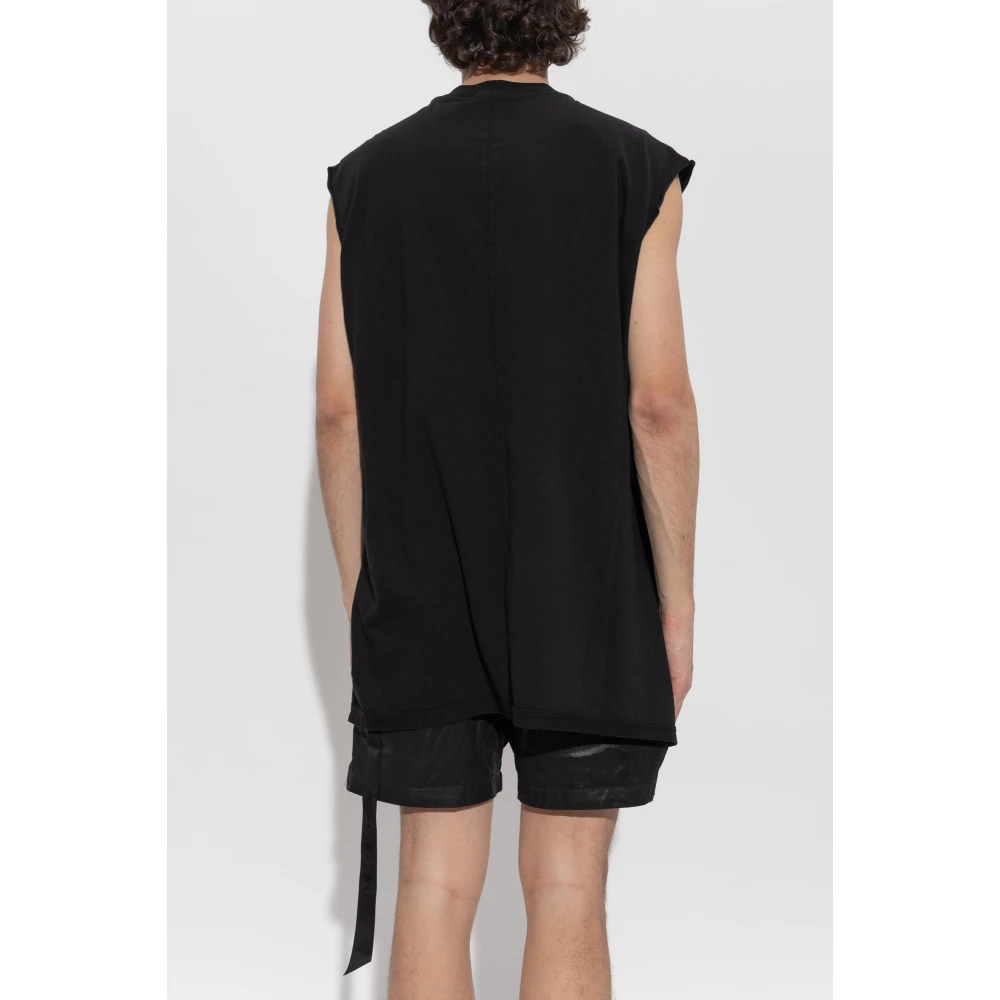 Rick Owens Tarp T-Shirt Black Heren