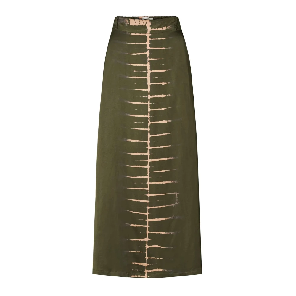 Rabens Saloner Elegante Split Rok Cesilla Forrest Green Dames