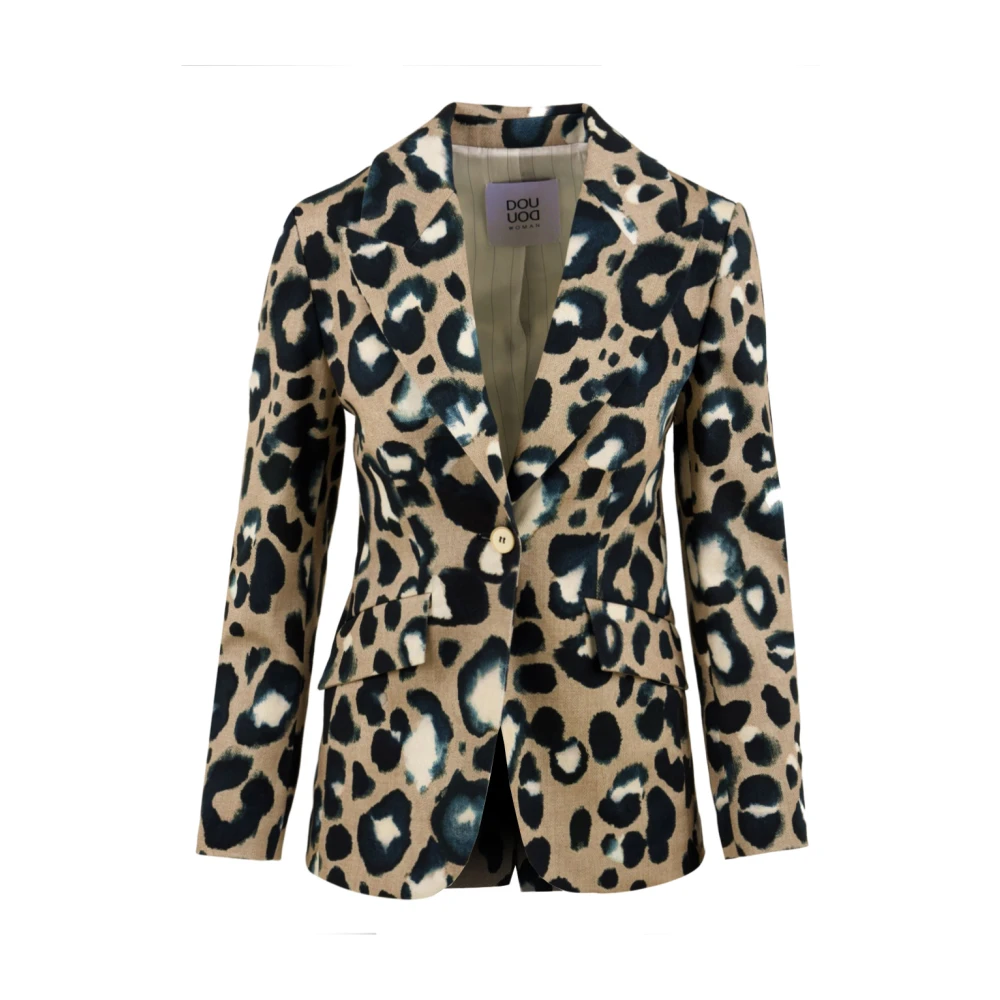 Douuod Woman Schilderstijl Jassen voor Vrouwen Multicolor Dames