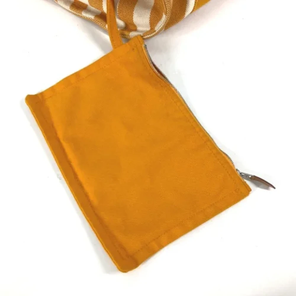 Hermès Vintage Pre-owned Canvas handbags Orange Dames