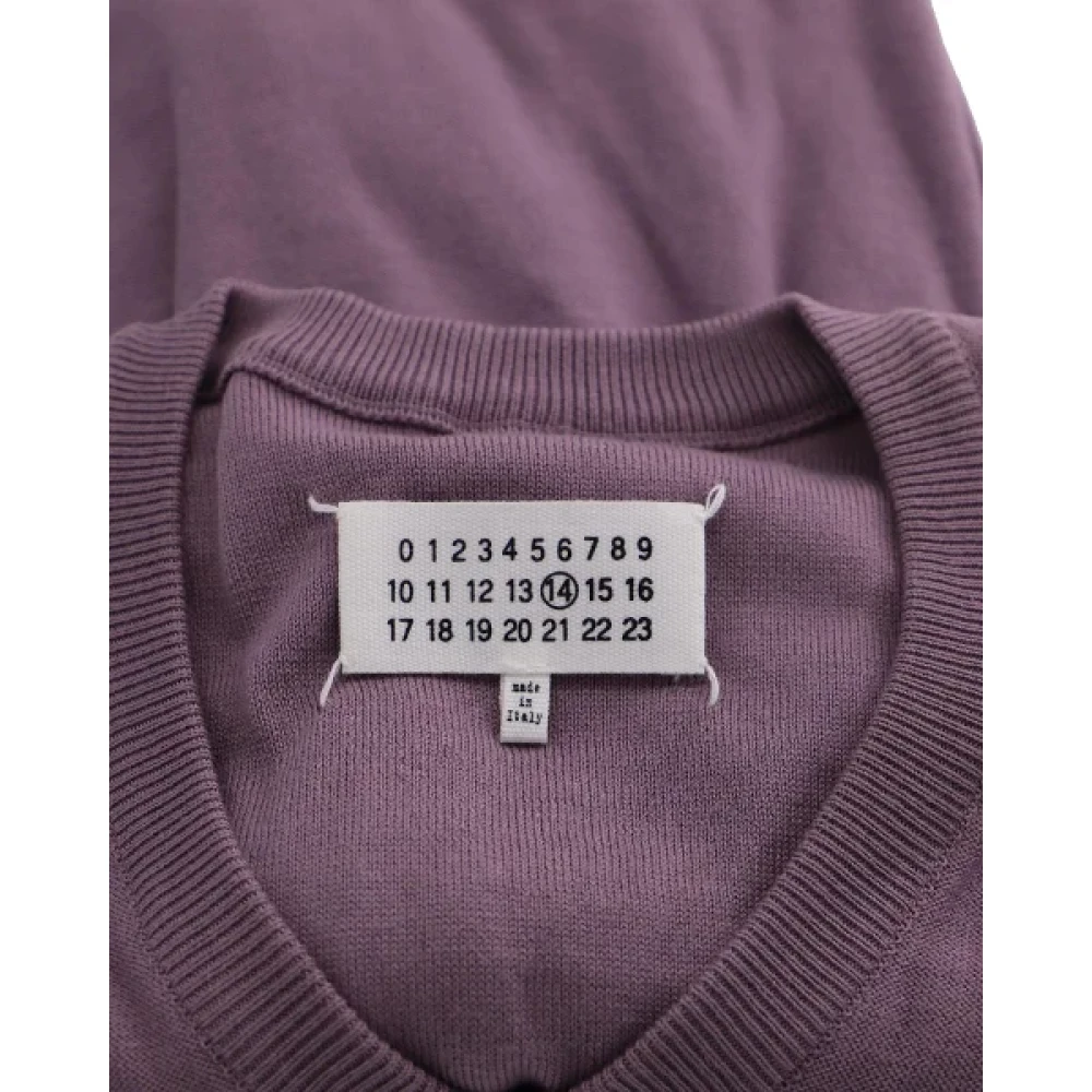 Maison Margiela Pre-owned Cotton tops Purple Heren