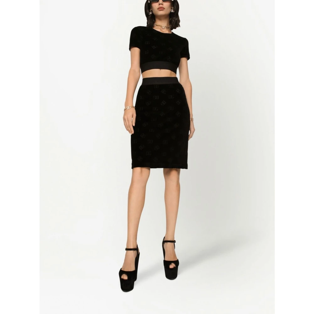 Dolce & Gabbana Stijlvolle Rok voor Vrouwen Black Dames