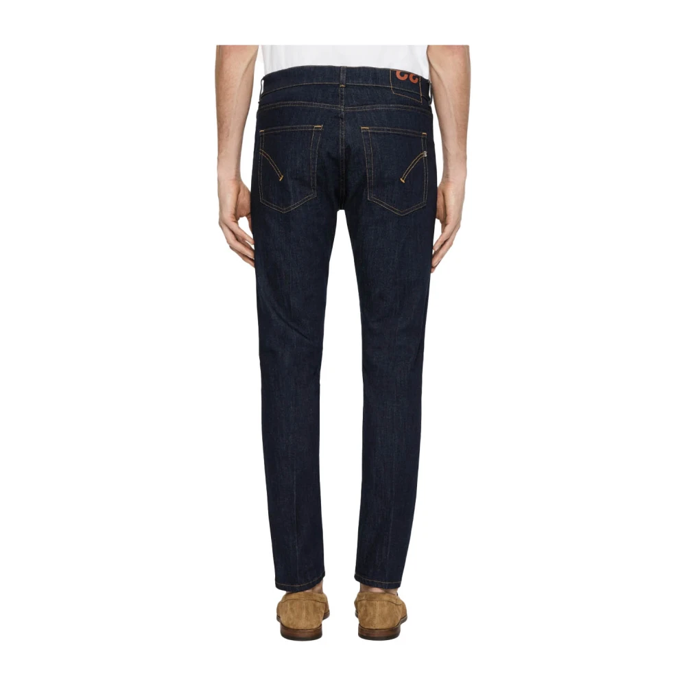 Dondup Slim Fit Carrot Jeans Blauw Denim Blue Heren