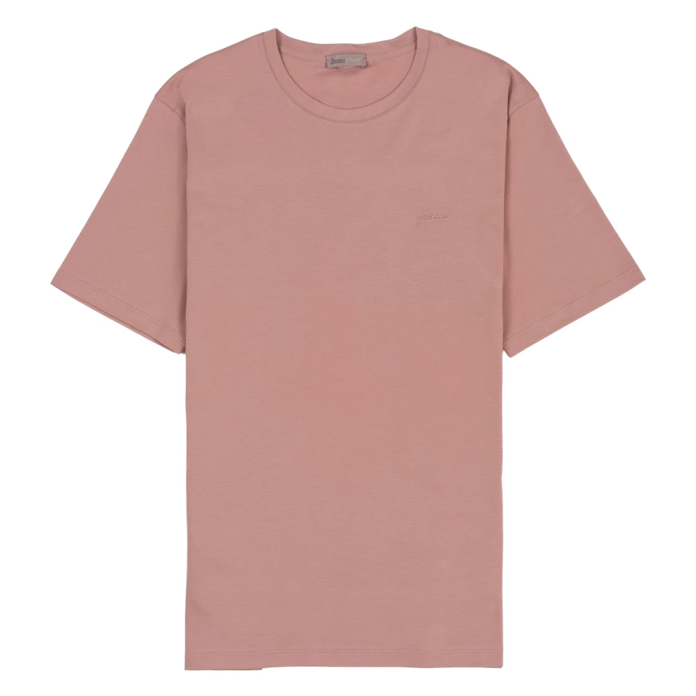 Herno Resort T-Shirt Pink Heren