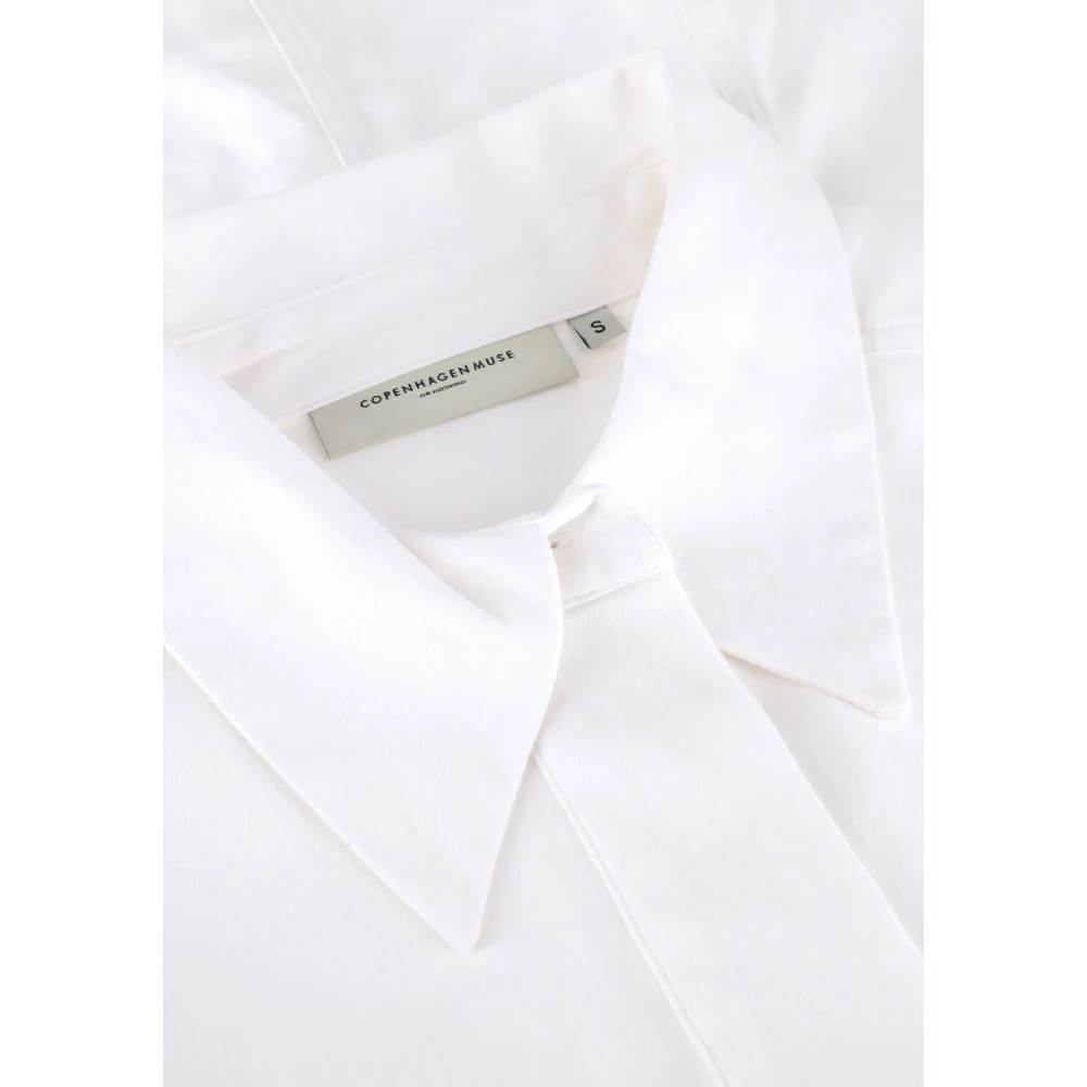 Copenhagen Muse Elegante Witte Blouse voor Vrouwen White Dames