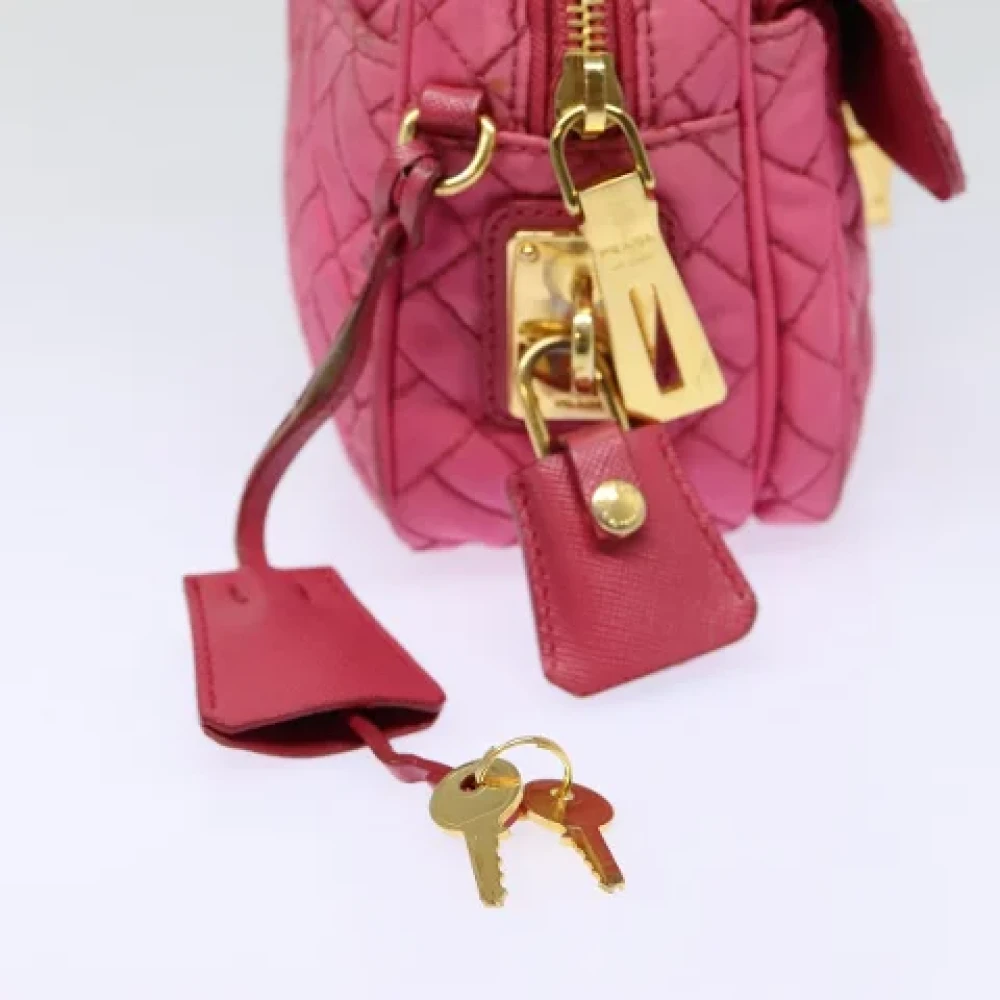 Prada Vintage Pre-owned Fabric prada-bags Pink Dames