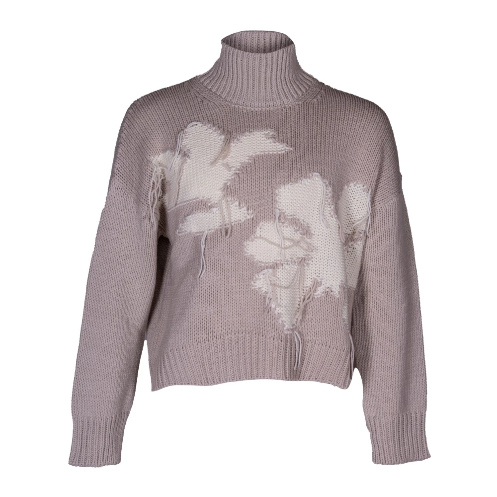 Dondup Stijlvolle Turtlenecks voor een Chic Look Beige Dames