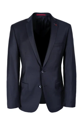 Slim Fit Stretch Jacka i Blått