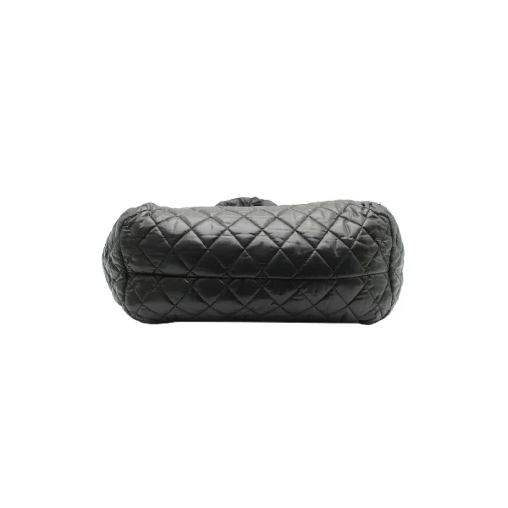 Chanel Vintage Pre-owned Nylon handbags Black Dames