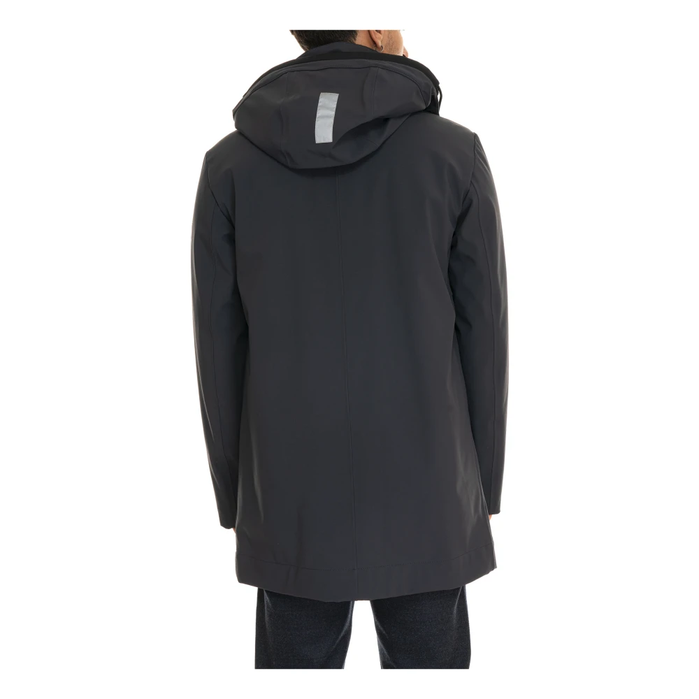 Peuterey Jas met afneembare capuchon en Primaloft-stof Blue Heren
