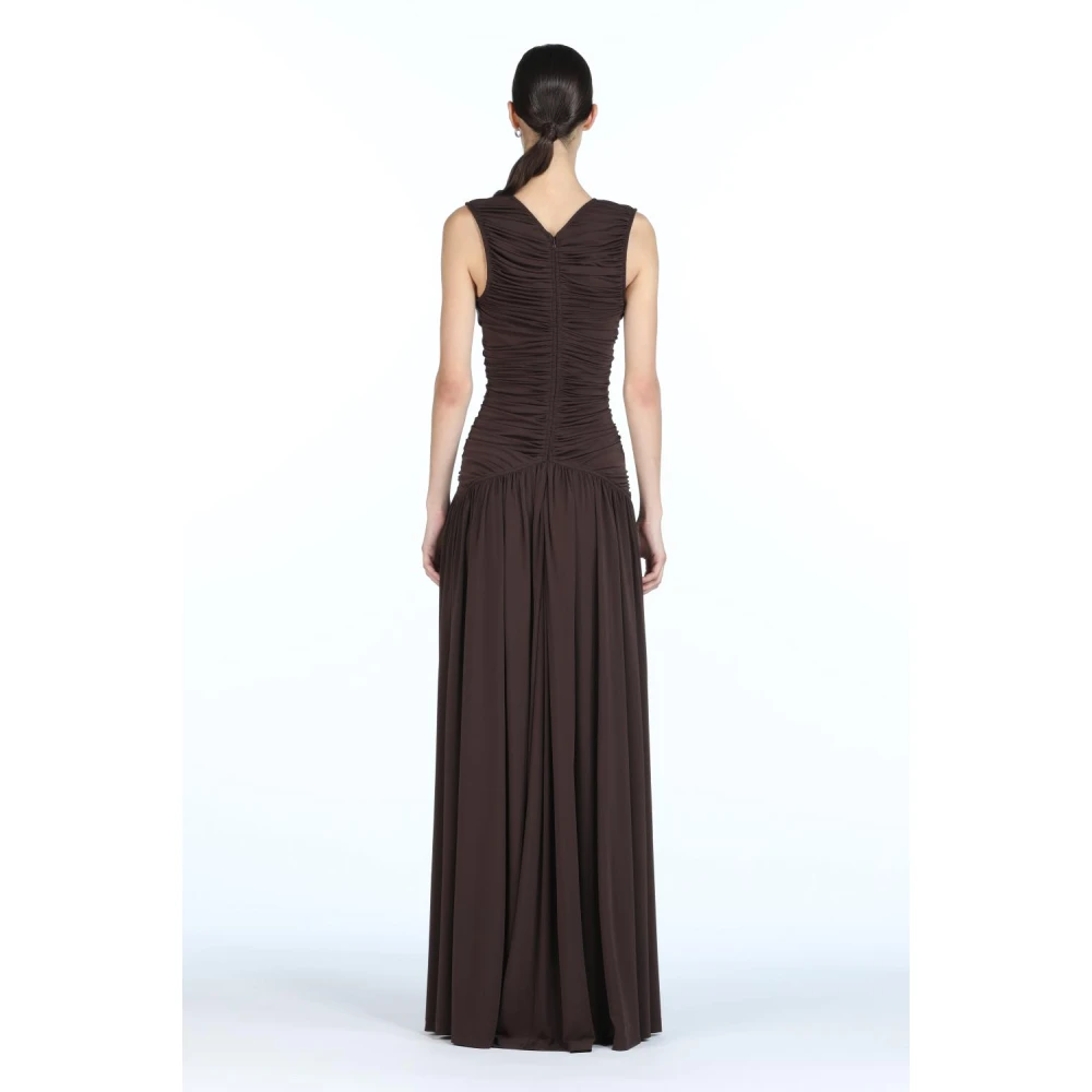 N21 Katoenen jurken en jumpsuits Brown Dames
