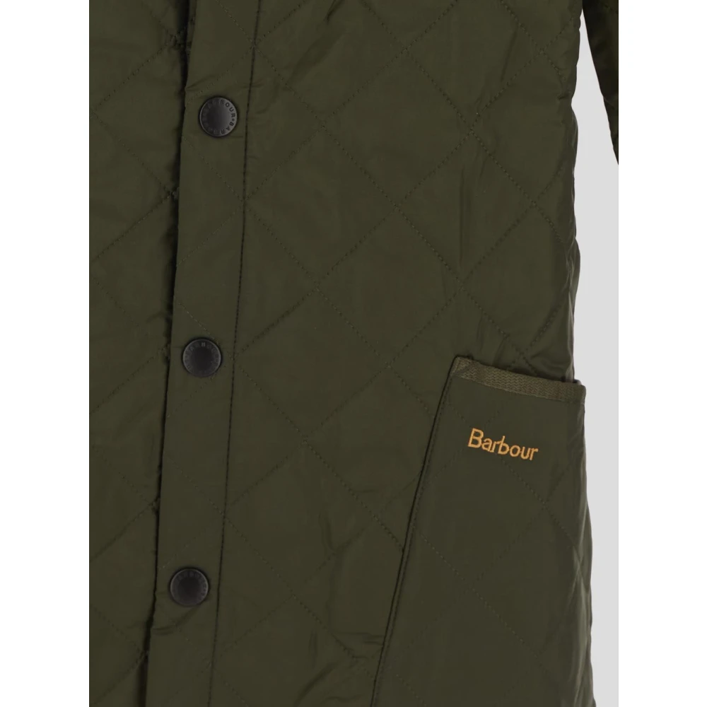Barbour Gewatteerde Heritage Jas van Polyamide Green Heren