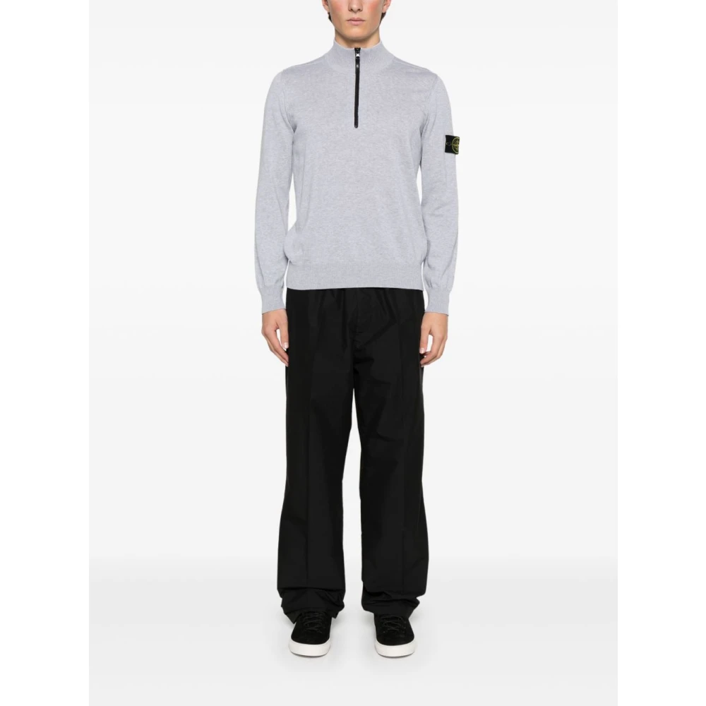 Stone Island Grijze Sweatshirt Verhoog Garderobe Comfort Kwaliteit Gray Heren