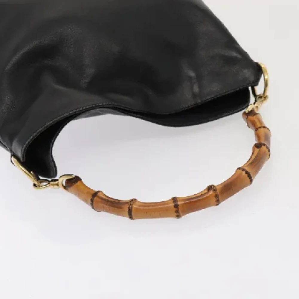 Gucci Vintage Pre-owned Leather handbags Black Dames