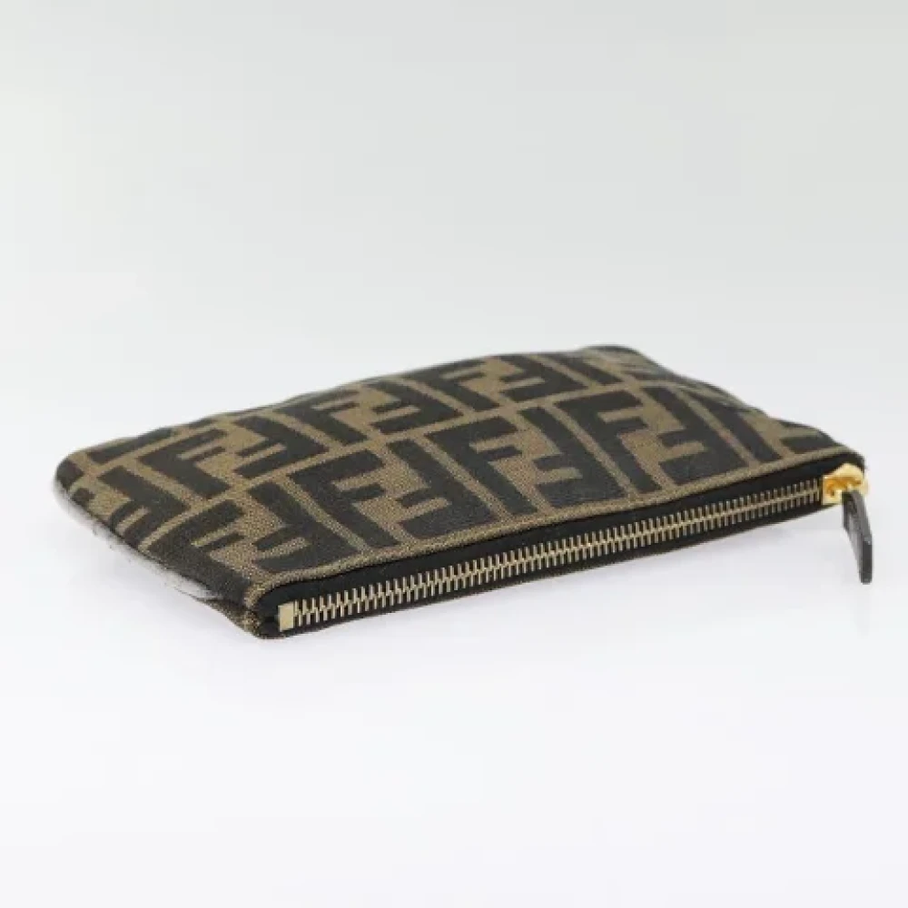 Fendi Vintage Pre-owned Canvas pouches Black Dames