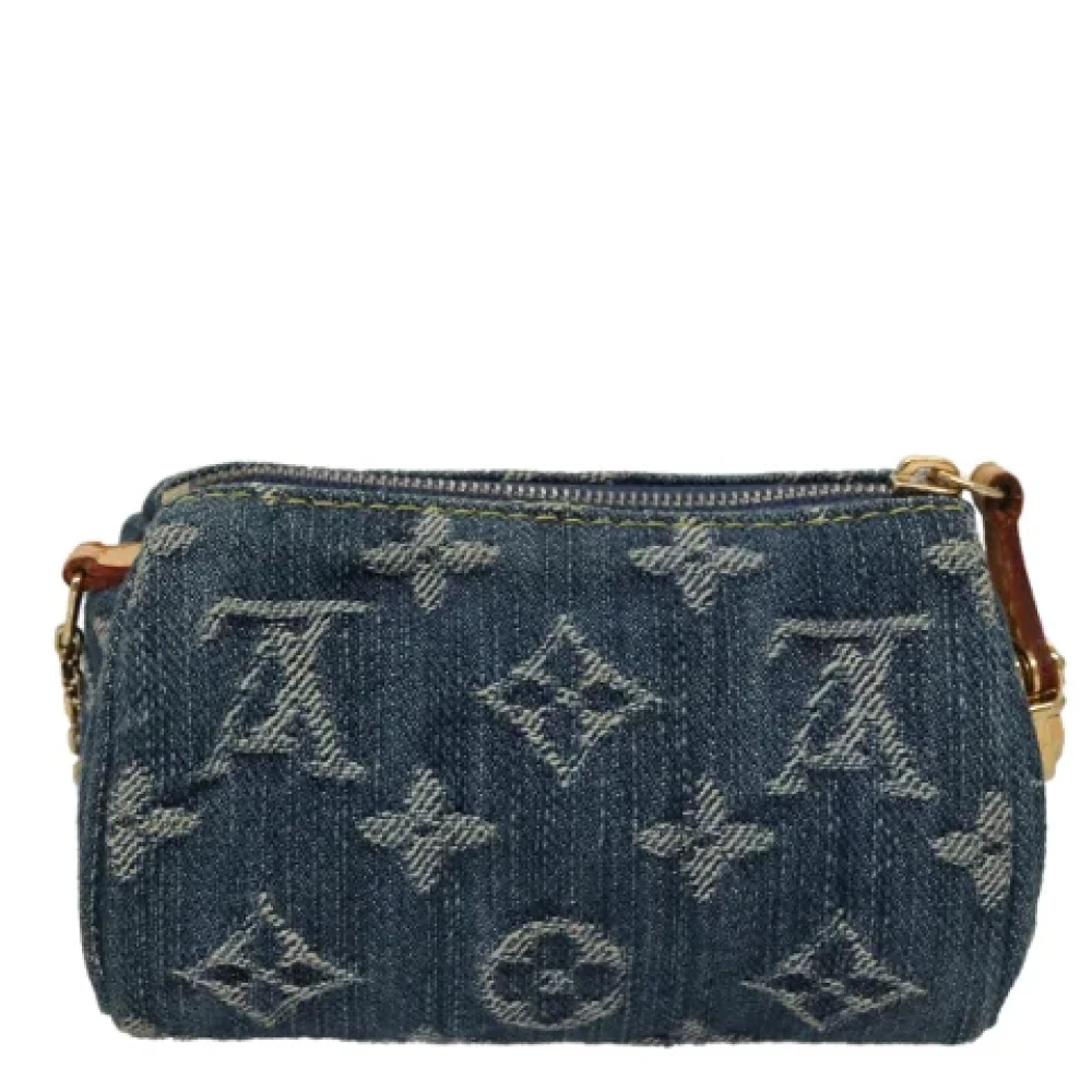 Louis Vuitton Vintage Pre-owned Denim louis-vuitton-bags Blue Dames
