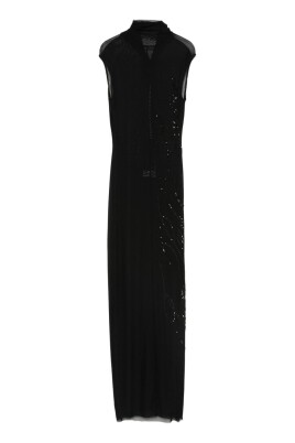 black-sleeveless-sheer-dress