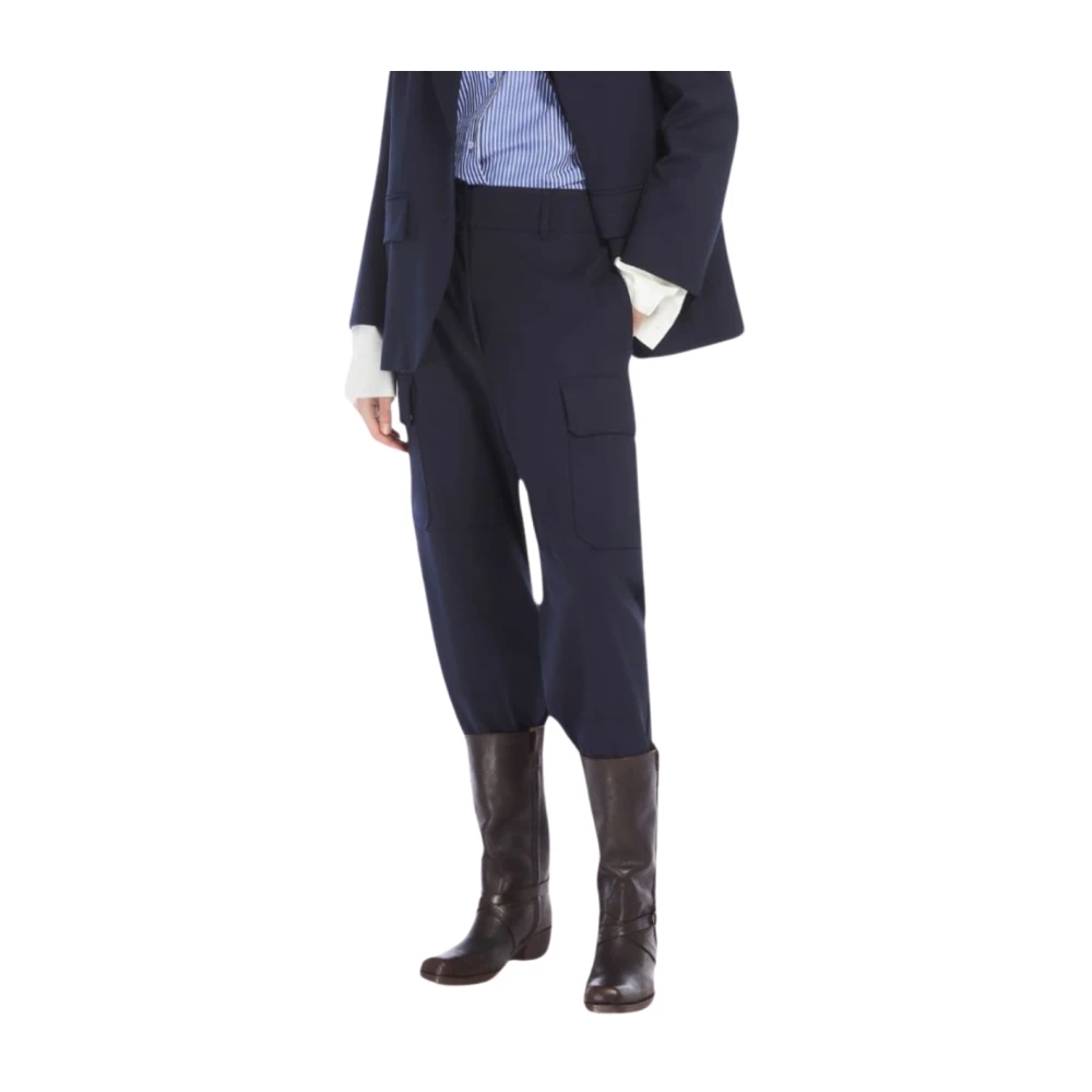 Max Mara Boris Broek Blue Dames