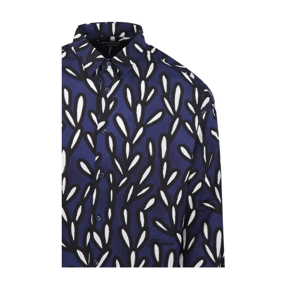 Jacquemus Navy Black Simon Overhemd Blue Heren