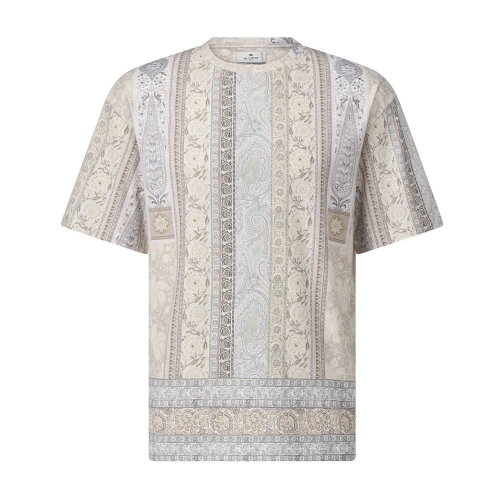 ETRO T-shirt met Paisley-patroon Multicolor Heren