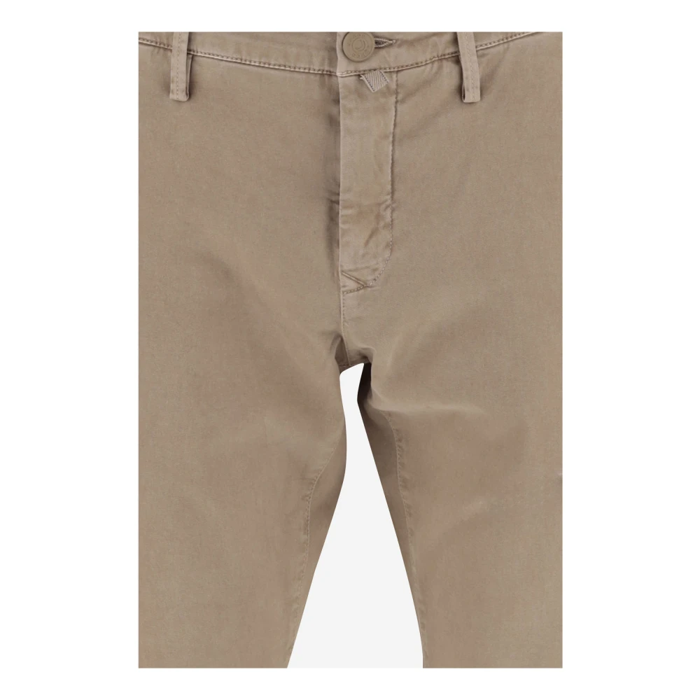 Jacob Cohën Slim Fit Beige Katoenen Broek Beige Heren