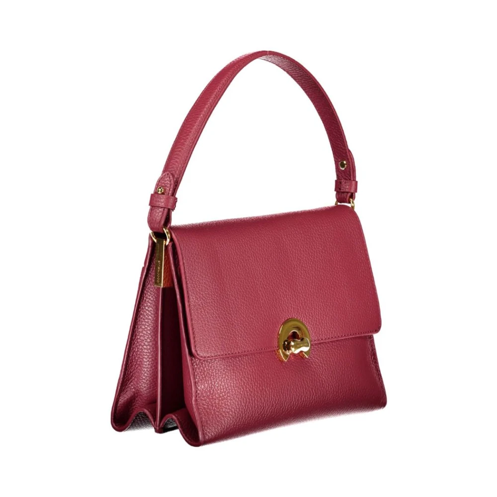 Coccinelle Rode Leren Handtas met Afneembare Schouderband Red Dames