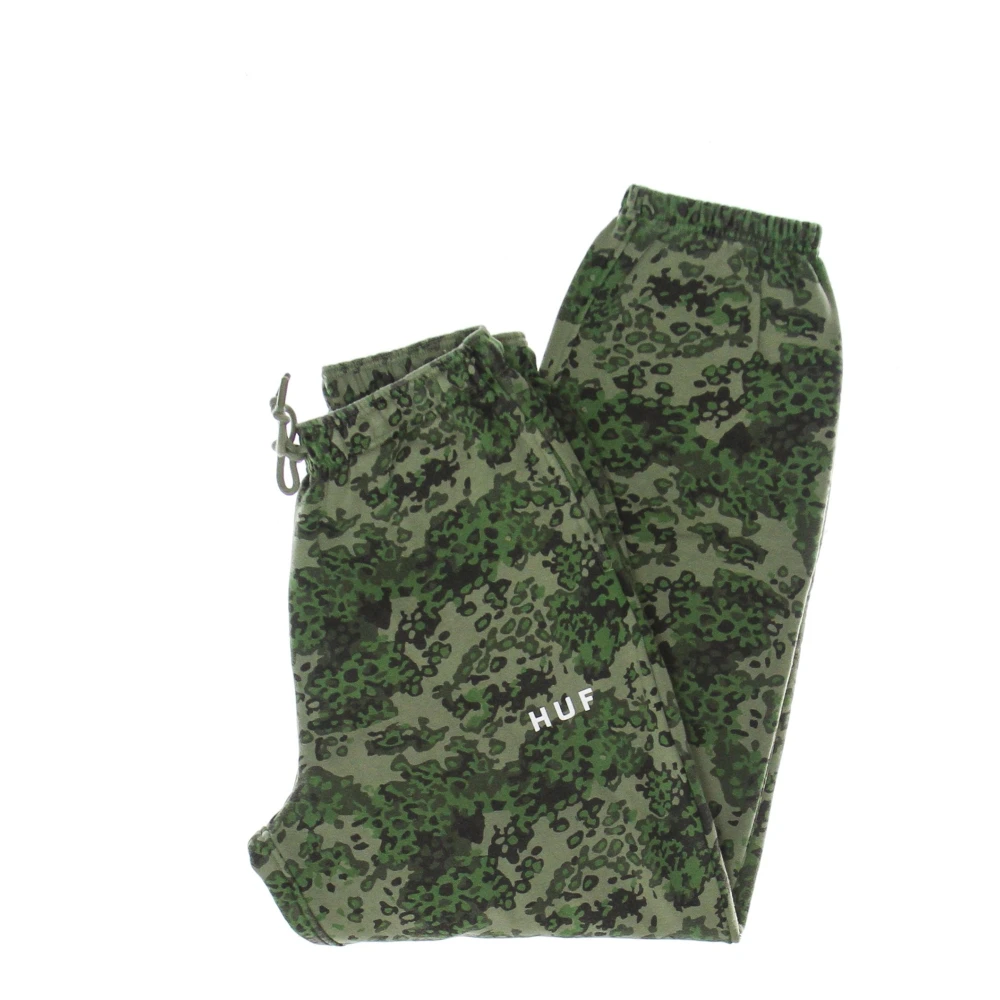 HUF Camo Fleece Broek Dames Tracksuit Green Dames