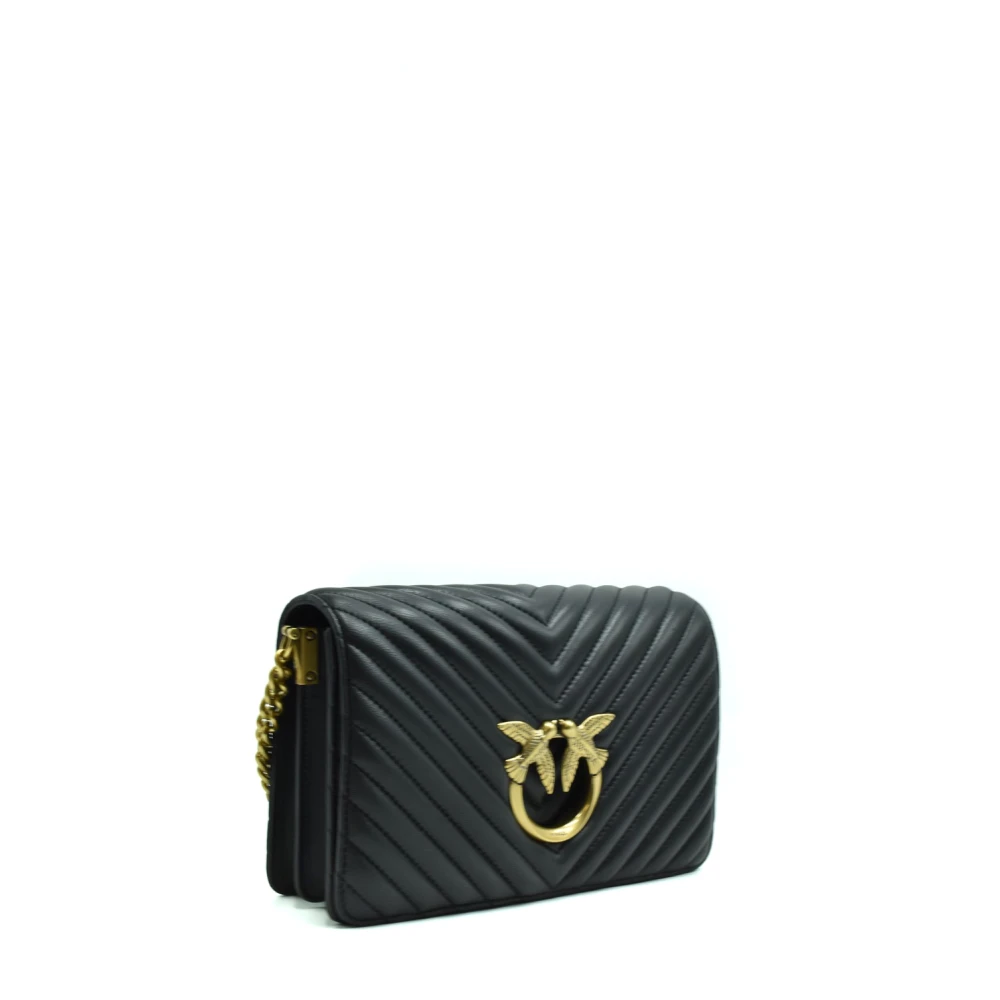pinko Stijlvolle Schoudertassen Black Dames