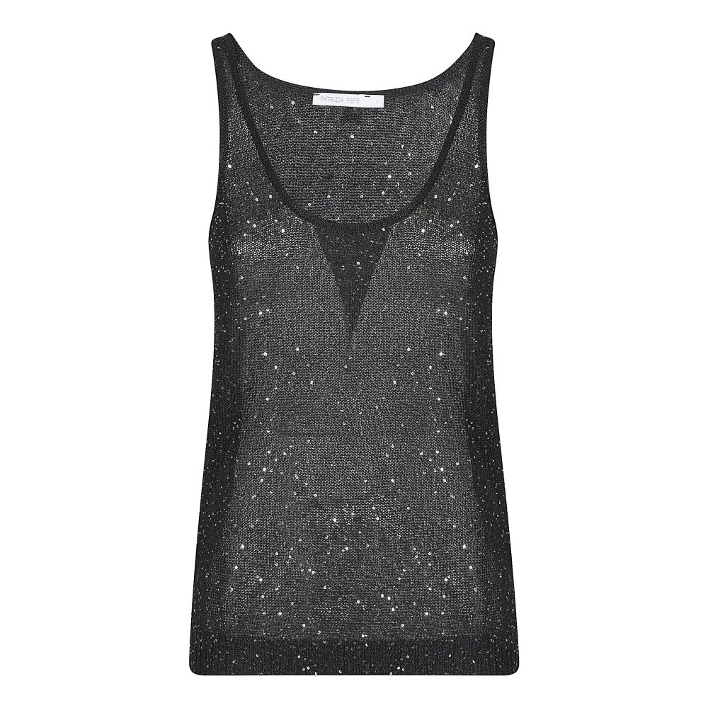 Patrizia Pepe Femme Noir - Hauts Sans Manches - Tops - Taille: 36 Fr