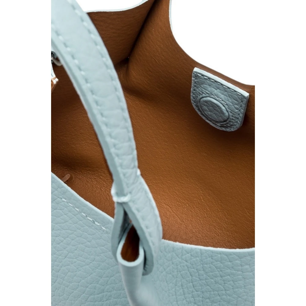 Gianni Chiarini Doorzichtige Blauwe Leren Bubble Tas Blue Dames