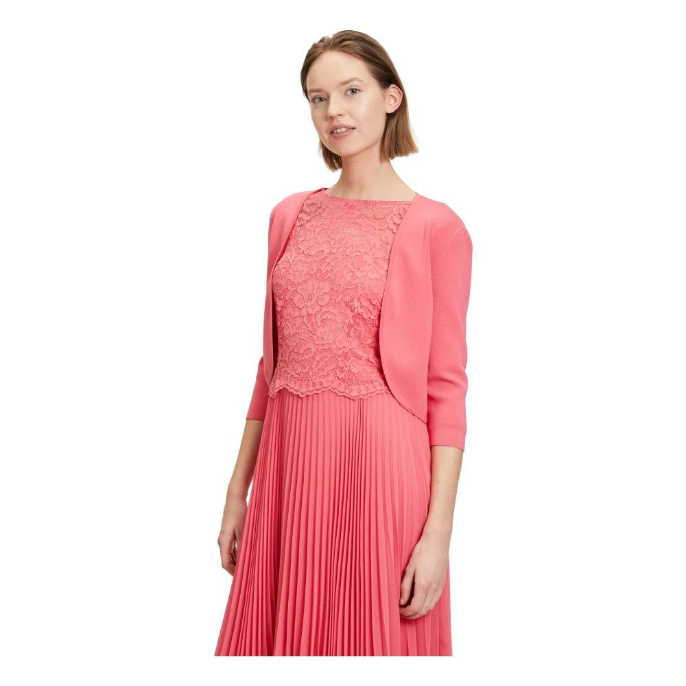 Vera Mont Elegante Gebreide Bolero met Stijlvolle Details Pink Dames