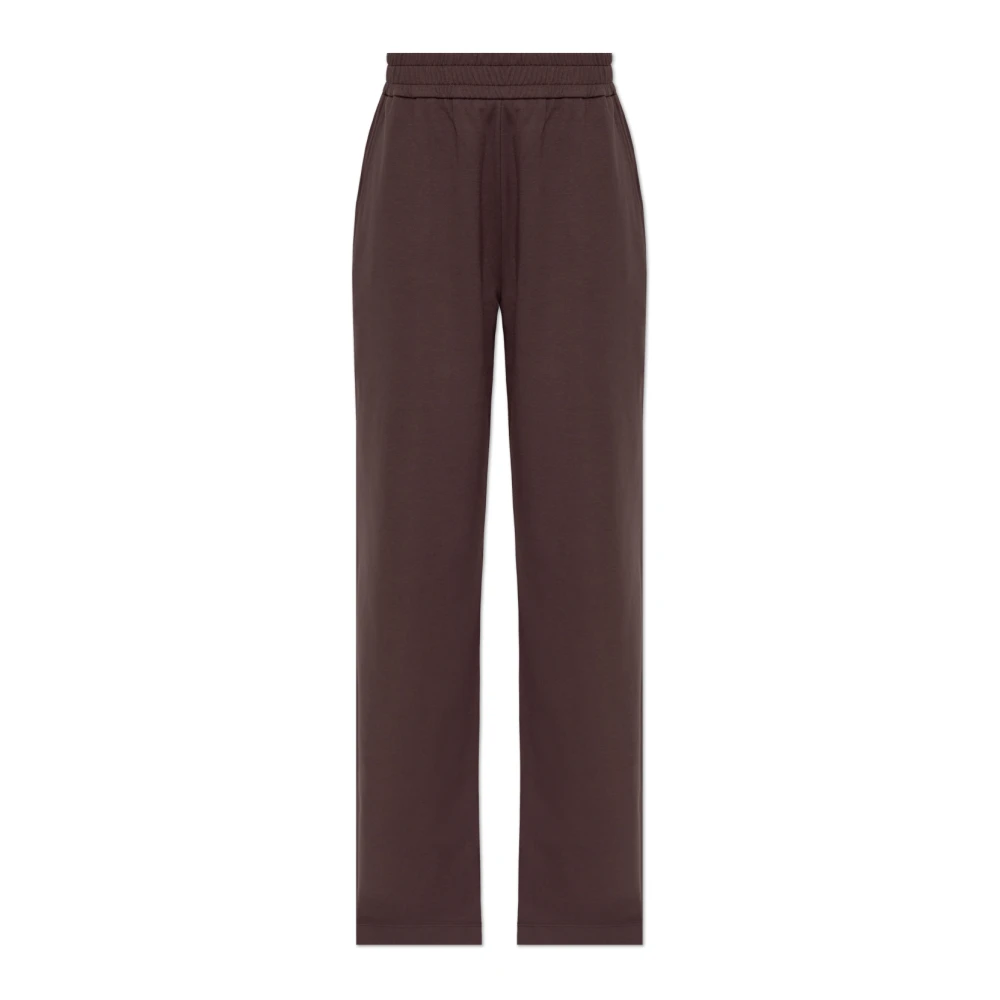 Moncler Straight-Leg Joggers - Female - Sweatpants - Brown - M - Trousers