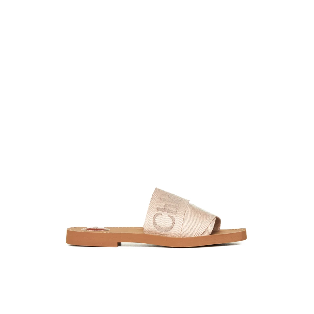 Chloé Women's Beige Woody Sandal - Sliders - 3 Uk - Shoes
