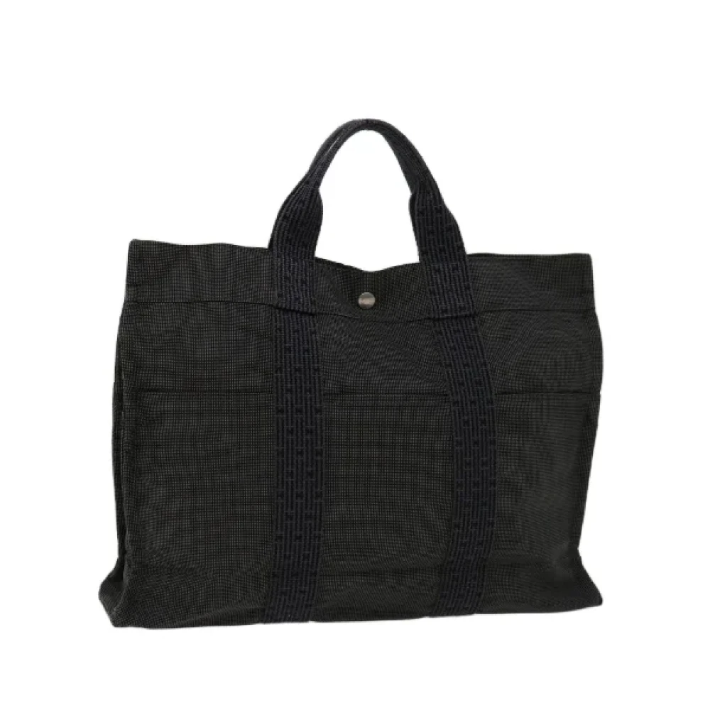 Hermès Vintage Pre-owned Cotton handbags Gray Dames