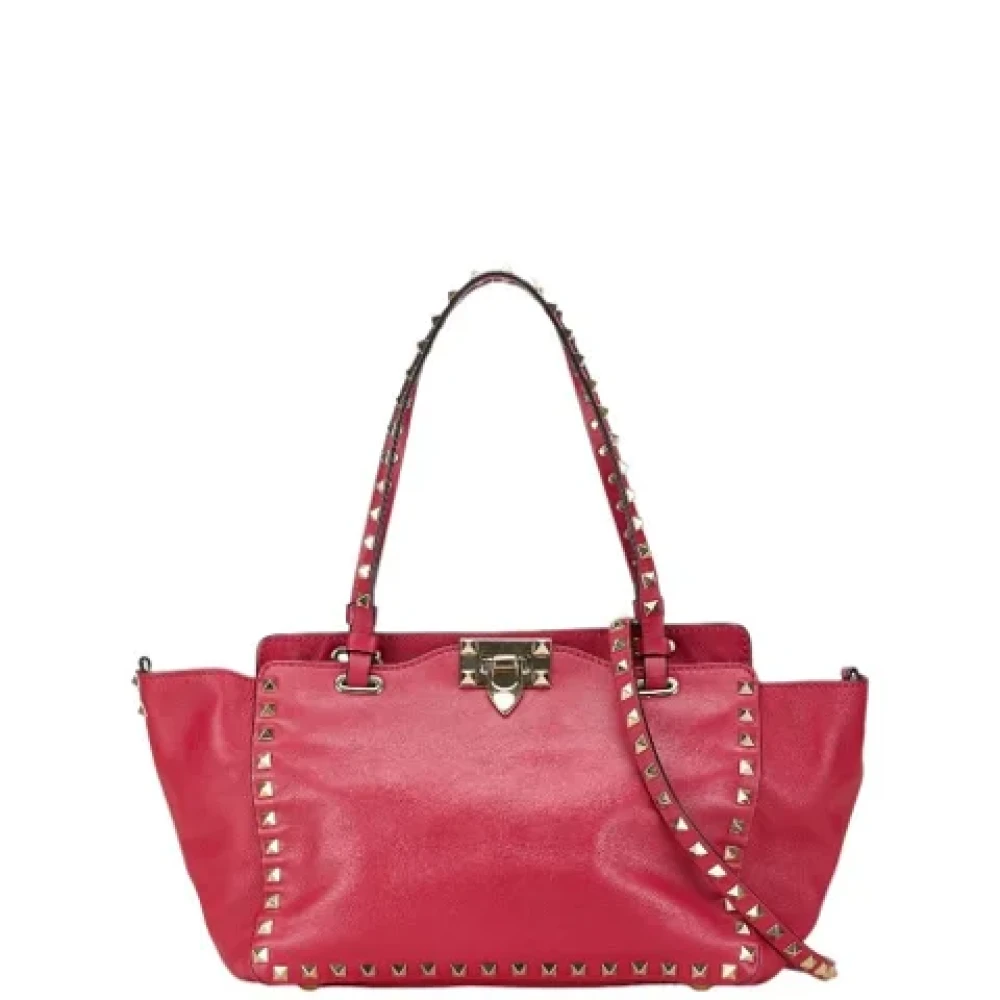 Valentino Vintage Pre-owned Leather shoulder-bags Pink Dames
