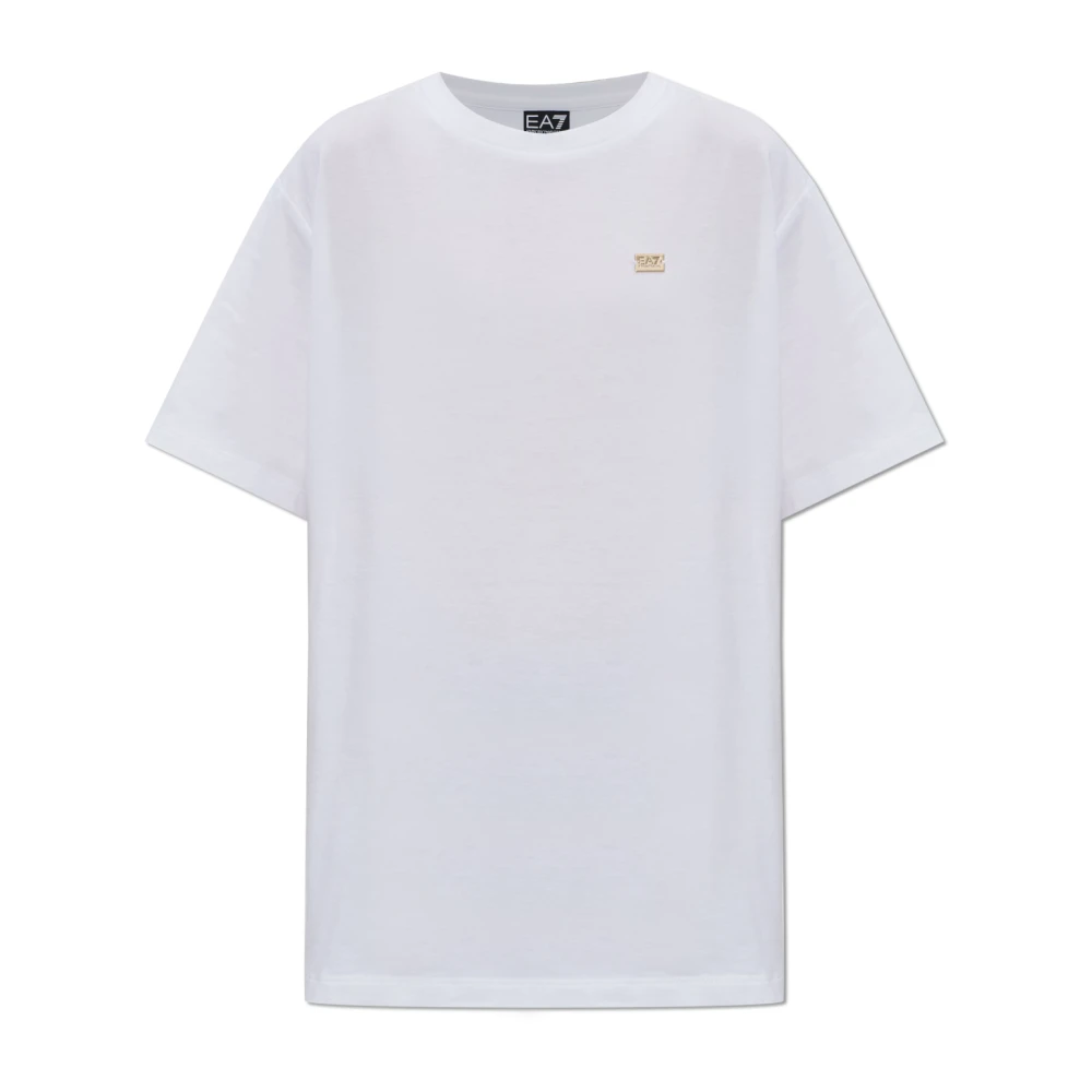 Emporio Armani Ea7 Donna Bianco Top, L, New,