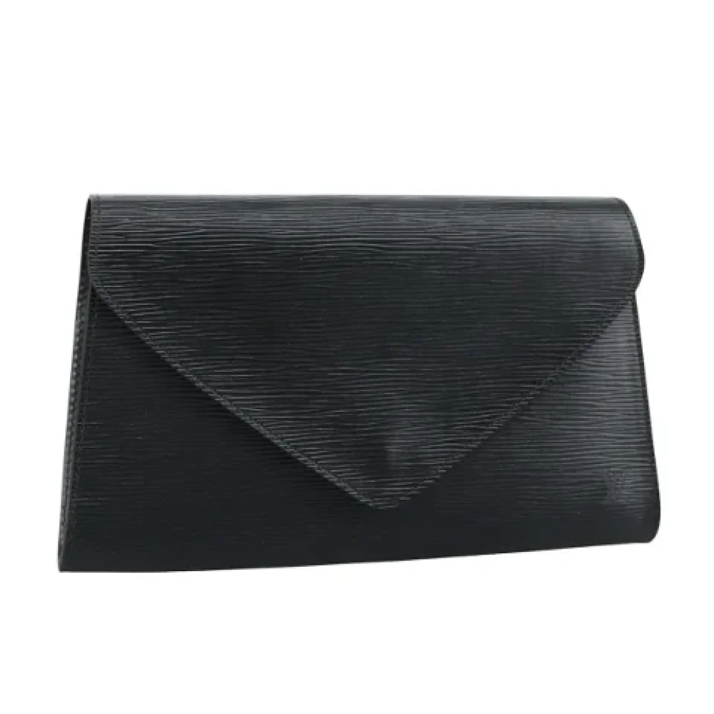 Louis Vuitton Vintage Pre-owned Leather clutches Black Dames