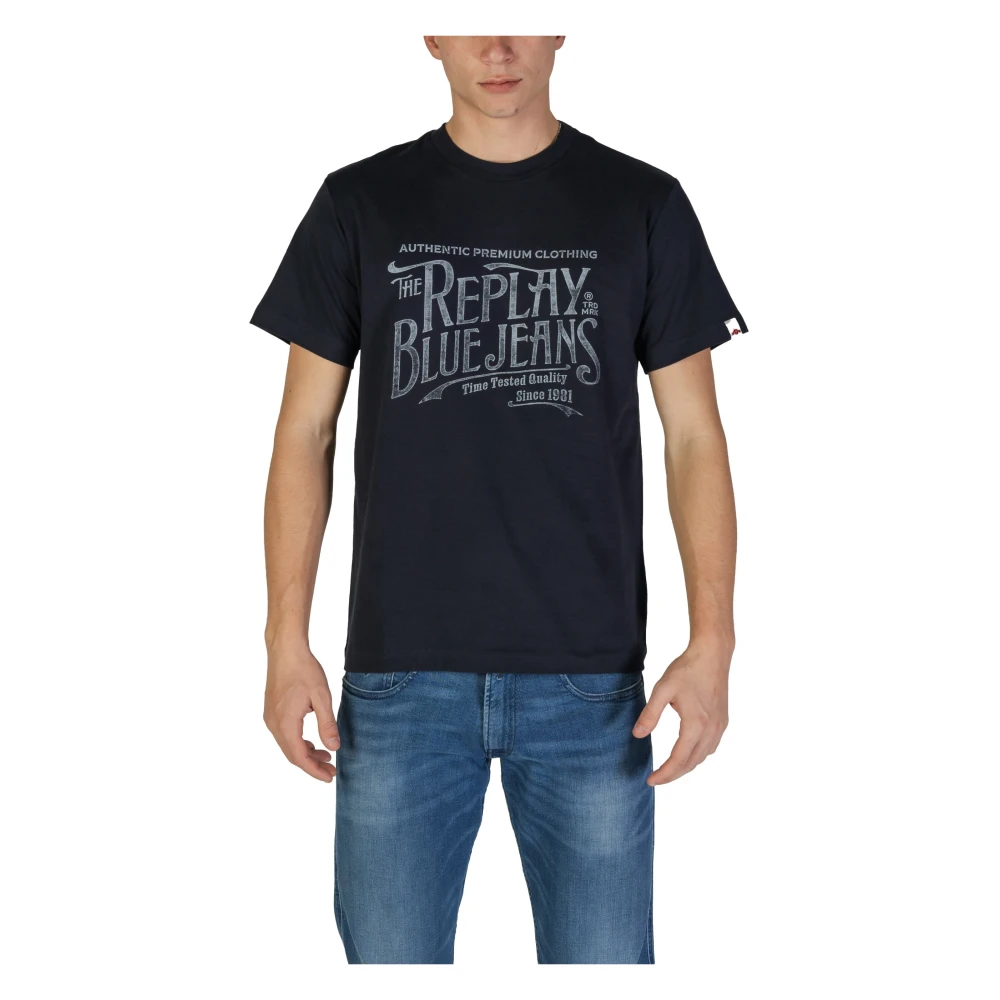 Replay - Tops > T-Shirts - Blue - Replay - Modalova